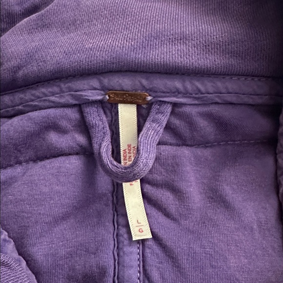 Free People | Dolman Quilted Knit Jacket in Moonberry | Large - Picture 8 of 16